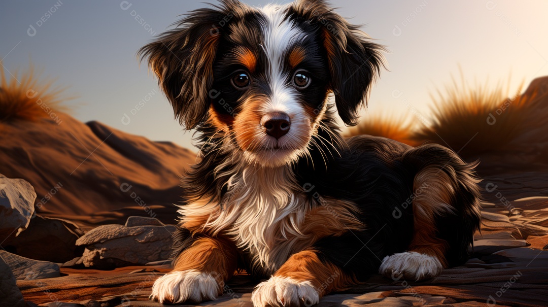 Lindo cachorro fofo.