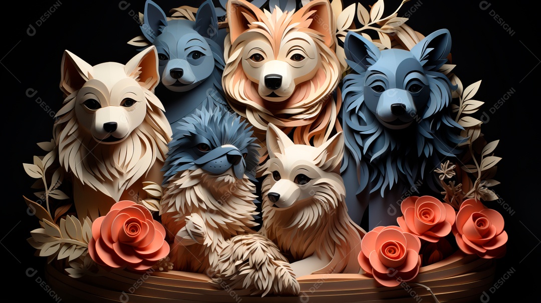 Lindo cachorro fofo.