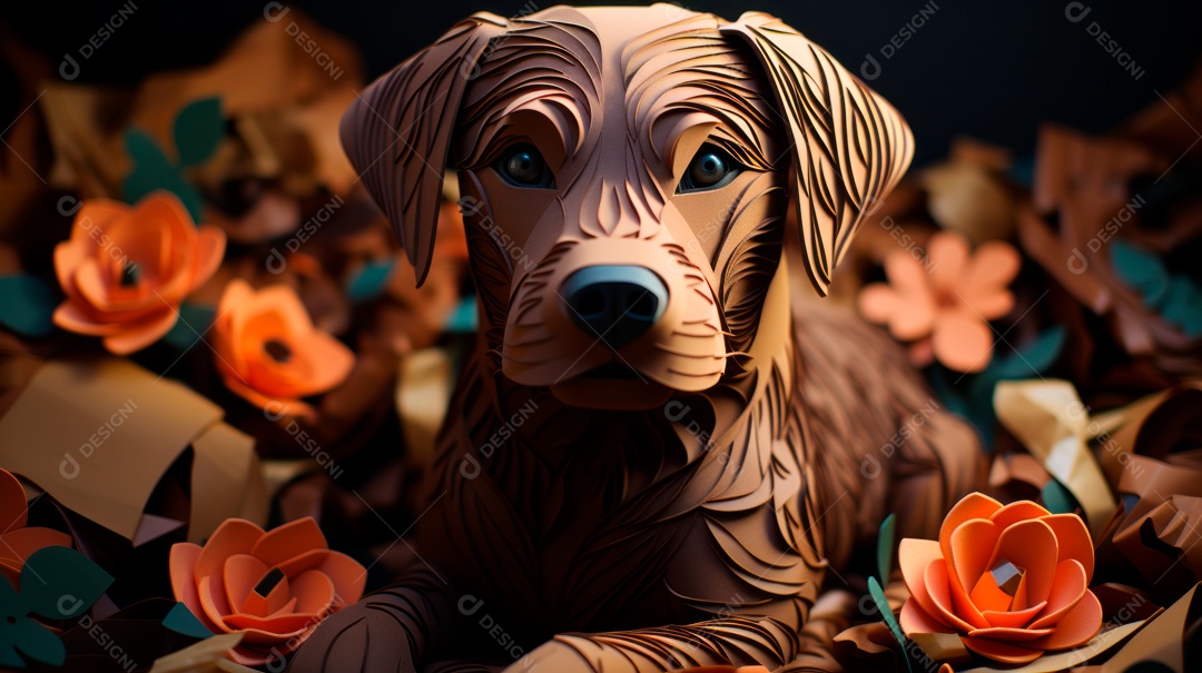 Lindo cachorro fofo.