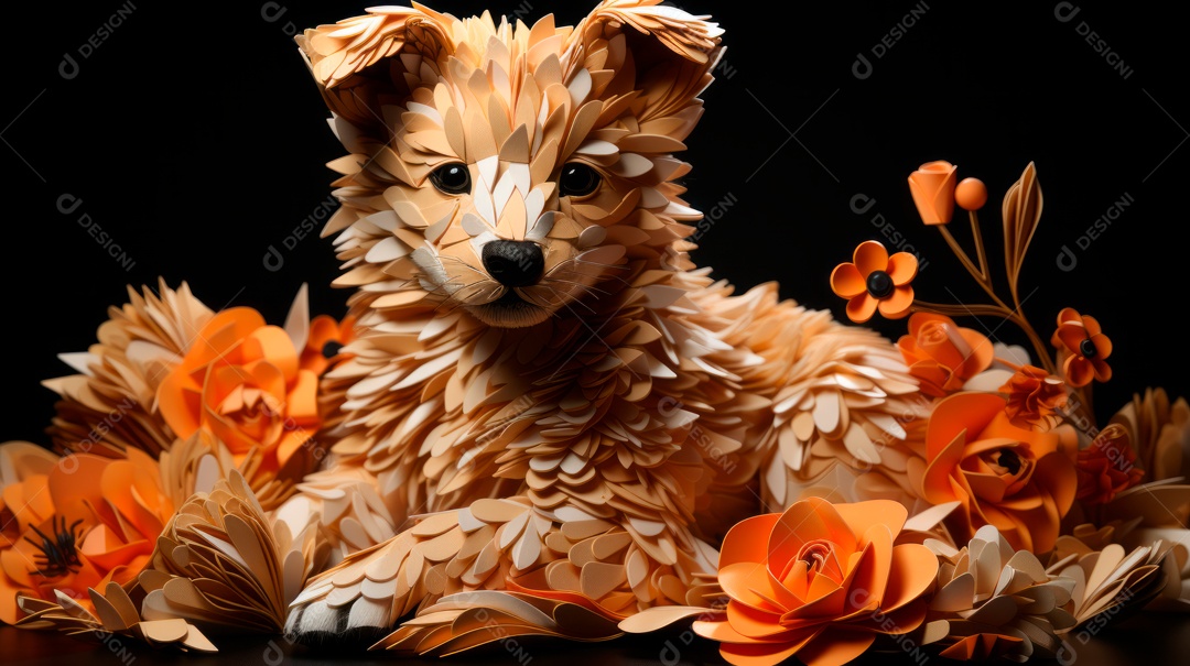 Lindo cachorro fofo.