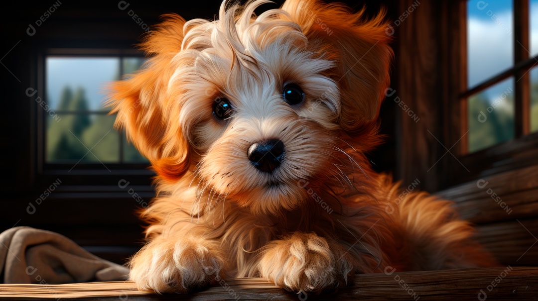 Lindo cachorro fofo.