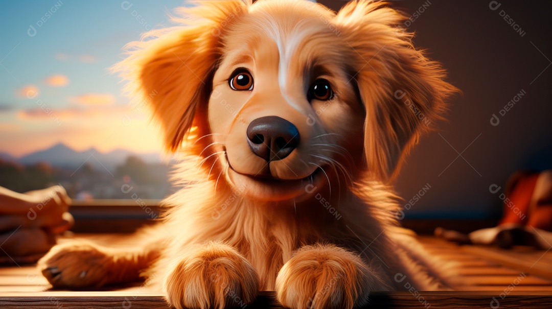 Lindo cachorro fofo.