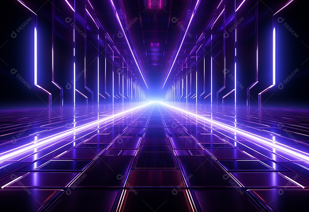 Imagem realista de fundo futurista iluminado por néon, ultra hd, design alto muito detalhado