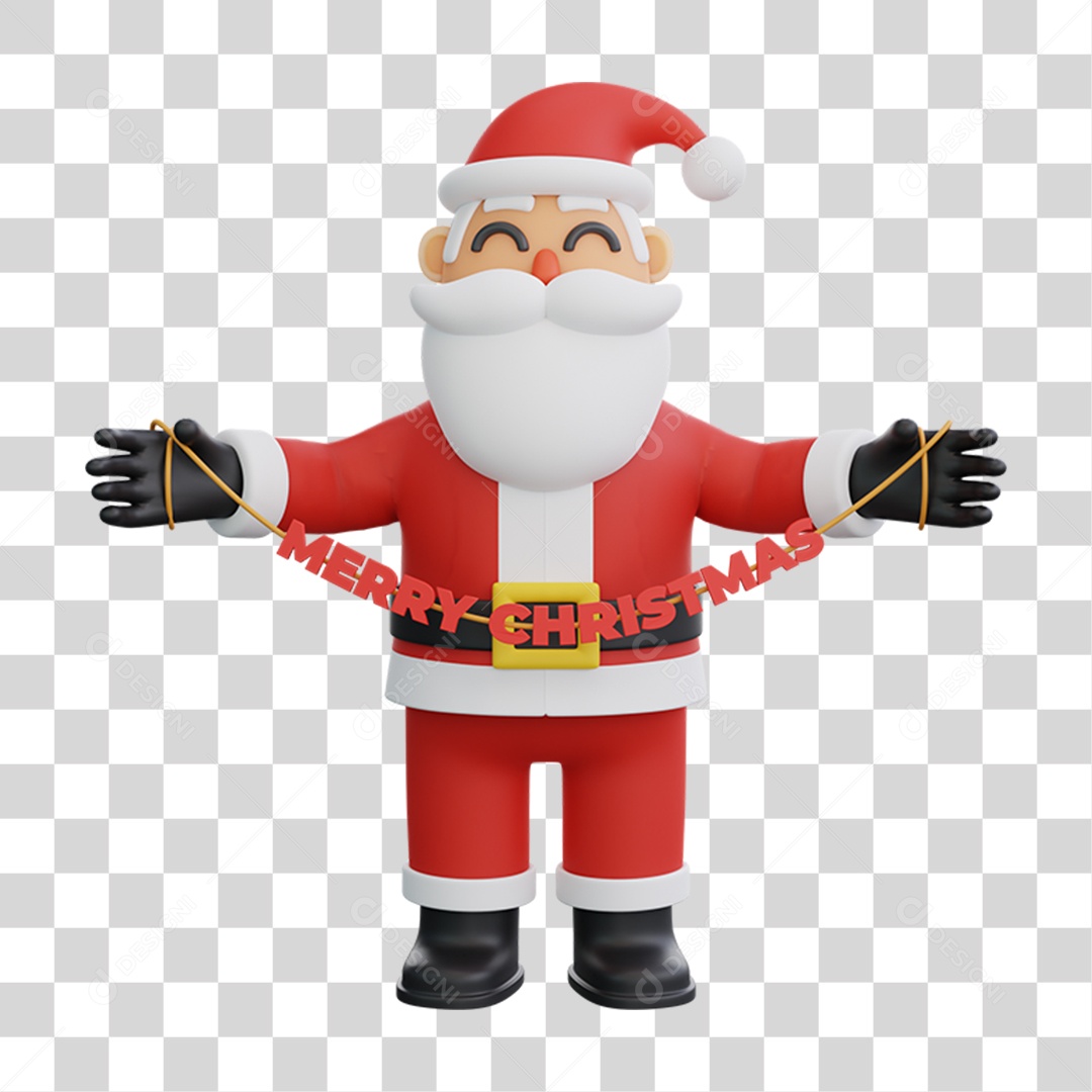 Papai Noel Final de Ano Natal PNG Transparente