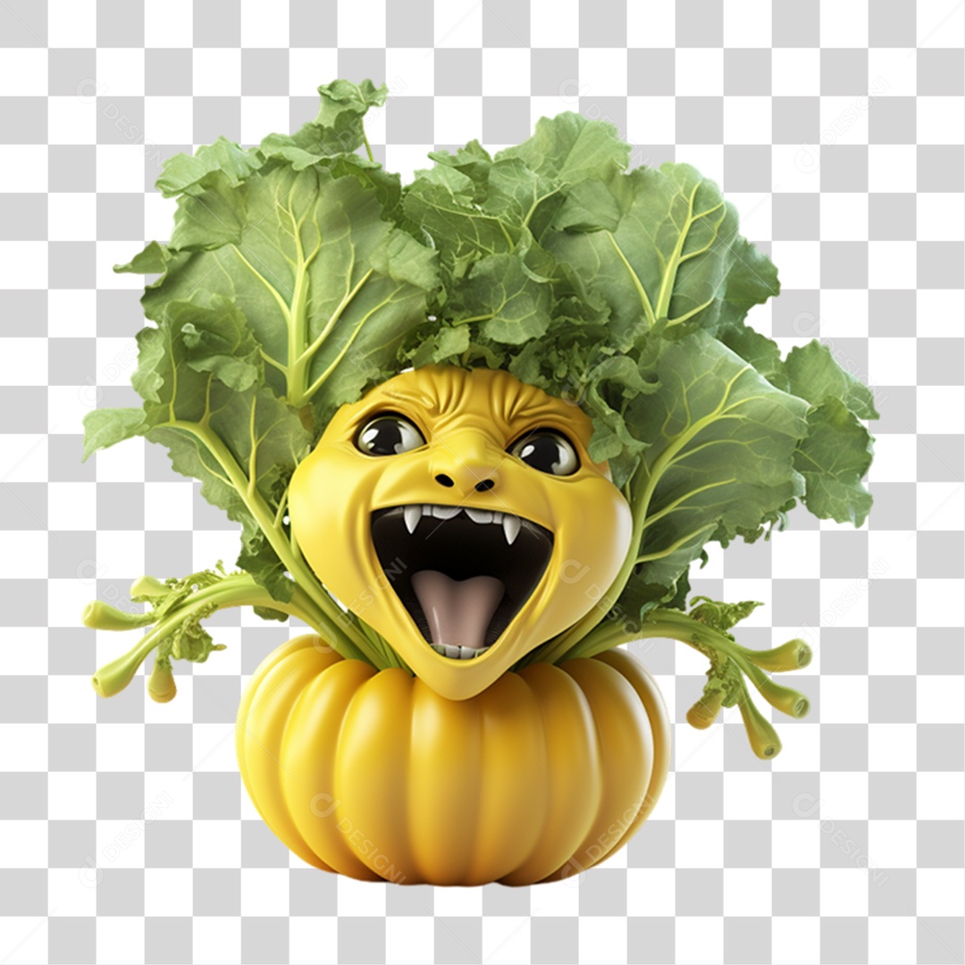 Vegetais Halloween Cartoon Desenho Animado PNG Transparente