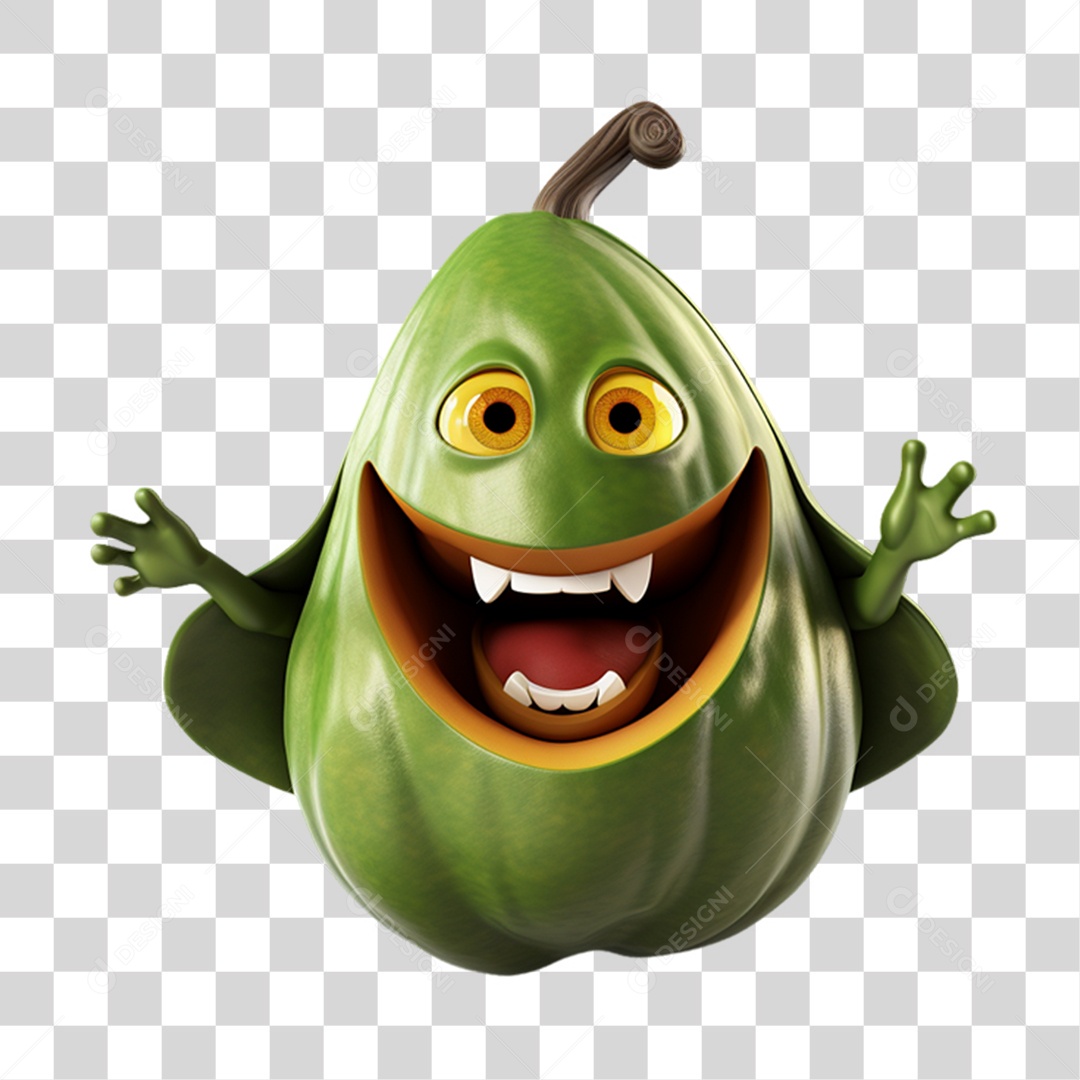 Vegetais Halloween Cartoon Desenho Animado PNG Transparente