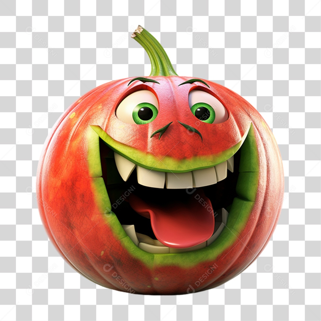 Vegetais Halloween Cartoon Desenho Animado PNG Transparente