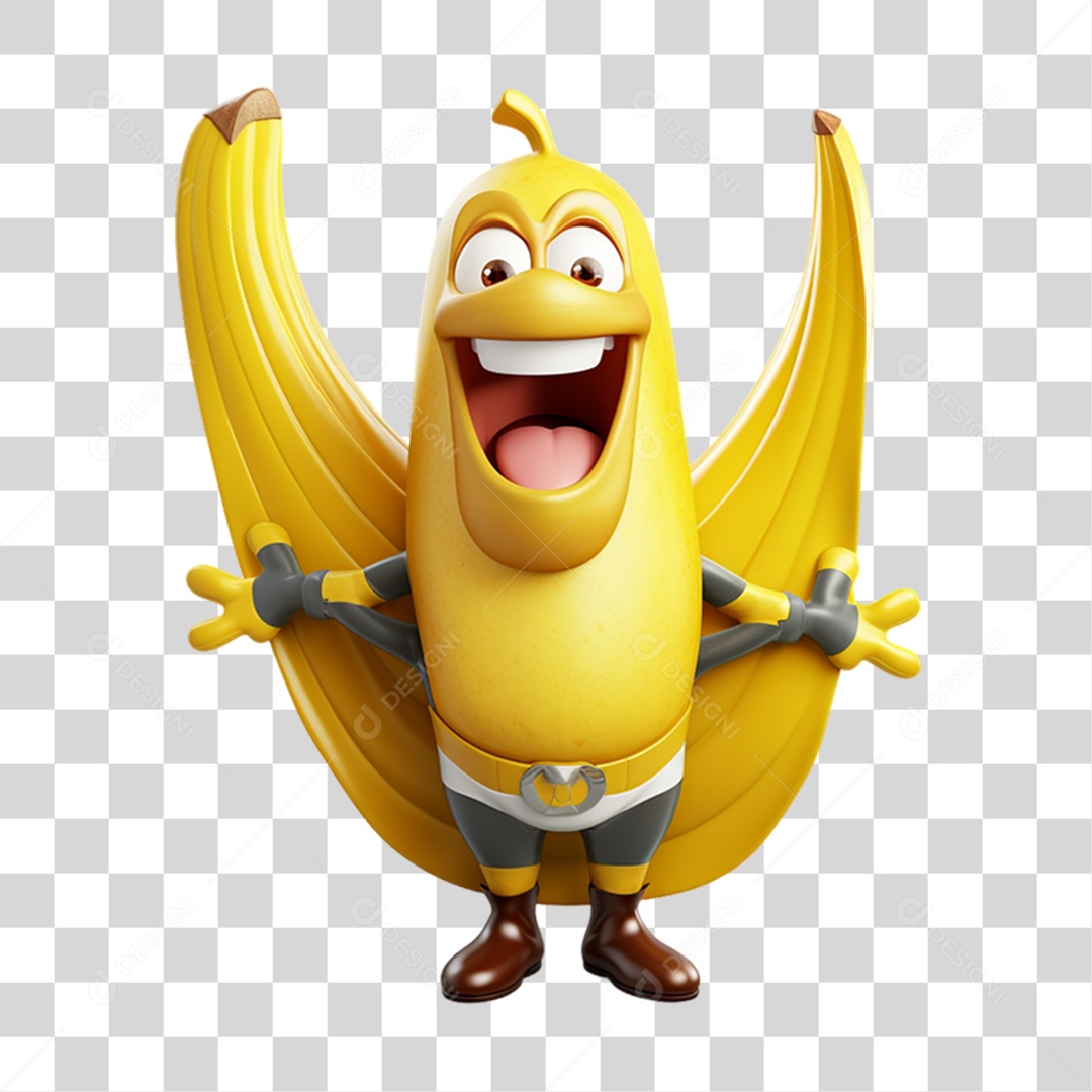 Cartoon Vegetais Heróis Alegres PNG Transparente