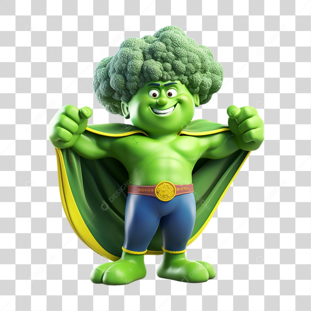 Cartoon Vegetais Heróis Alegres PNG Transparente