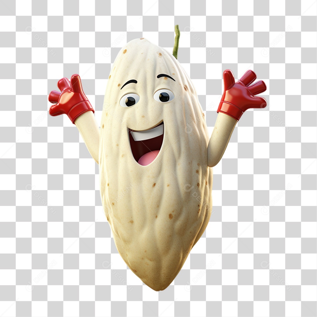 Cartoon Vegetais Heróis Alegres PNG Transparente