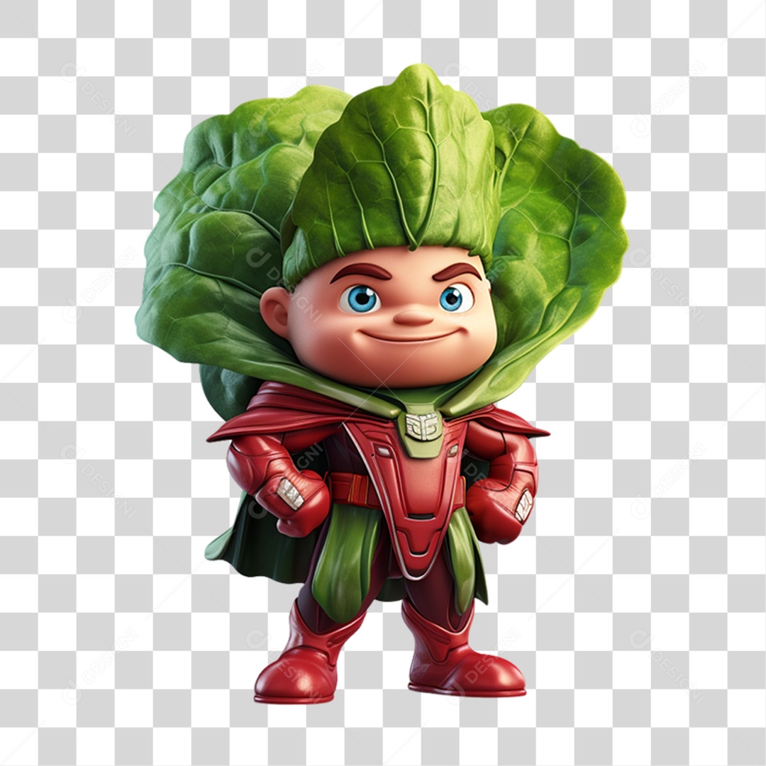 Cartoon Vegetais Heróis Alegres PNG Transparente