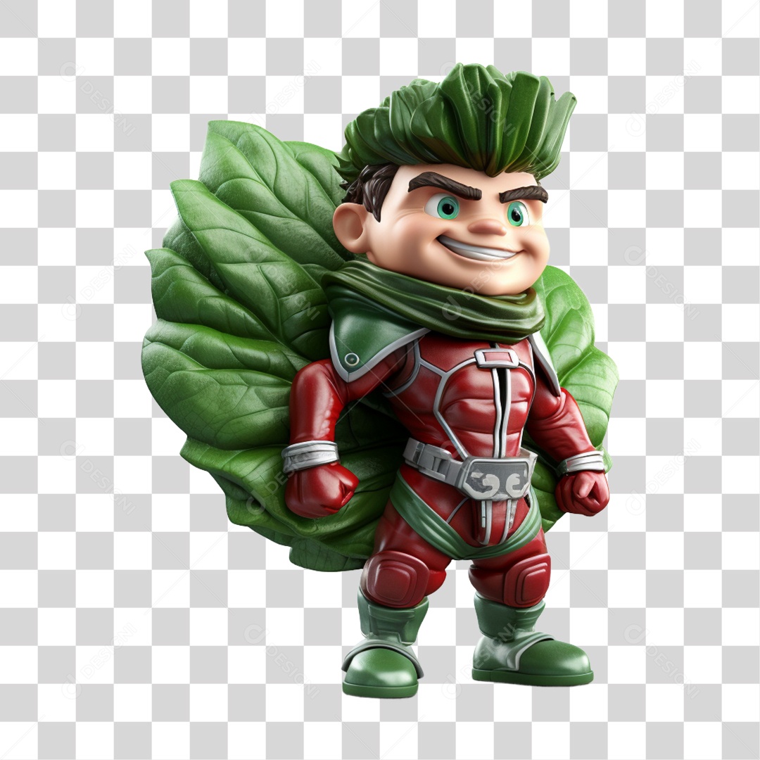 Cartoon Vegetais Heróis Alegres PNG Transparente