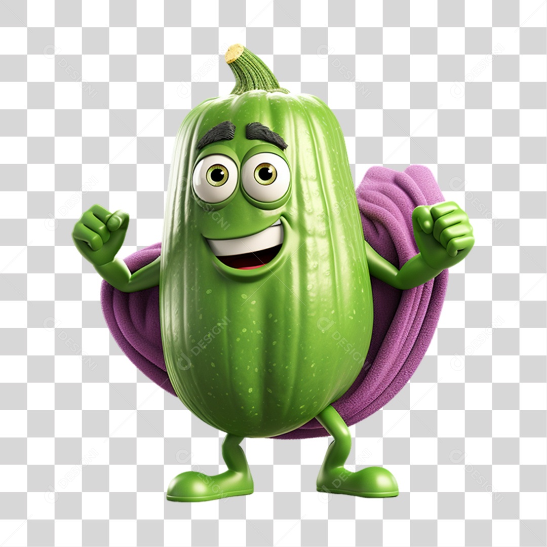 Cartoon Vegetais Heróis Alegres PNG Transparente