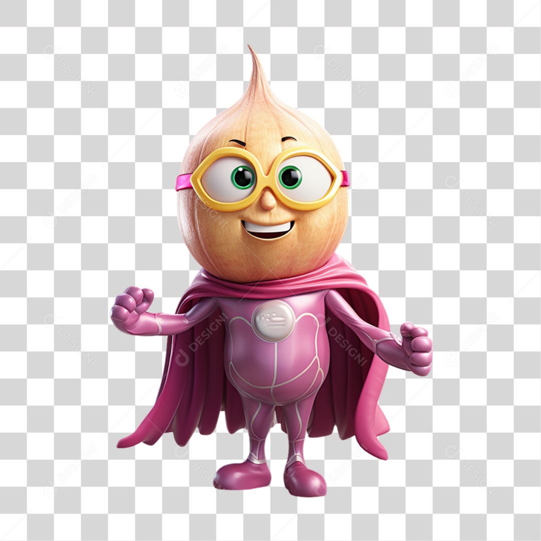 Cartoon Vegetais Heróis Alegres PNG Transparente