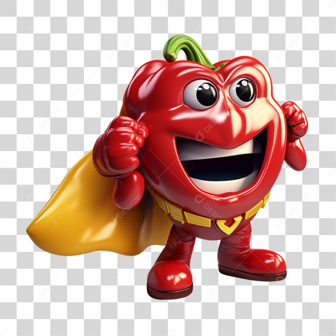 Cartoon Vegetais Heróis Alegres PNG Transparente