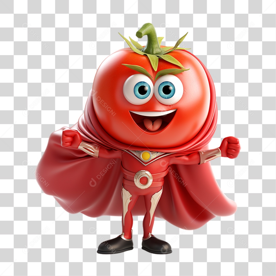 Cartoon Vegetais Heróis Alegres PNG Transparente