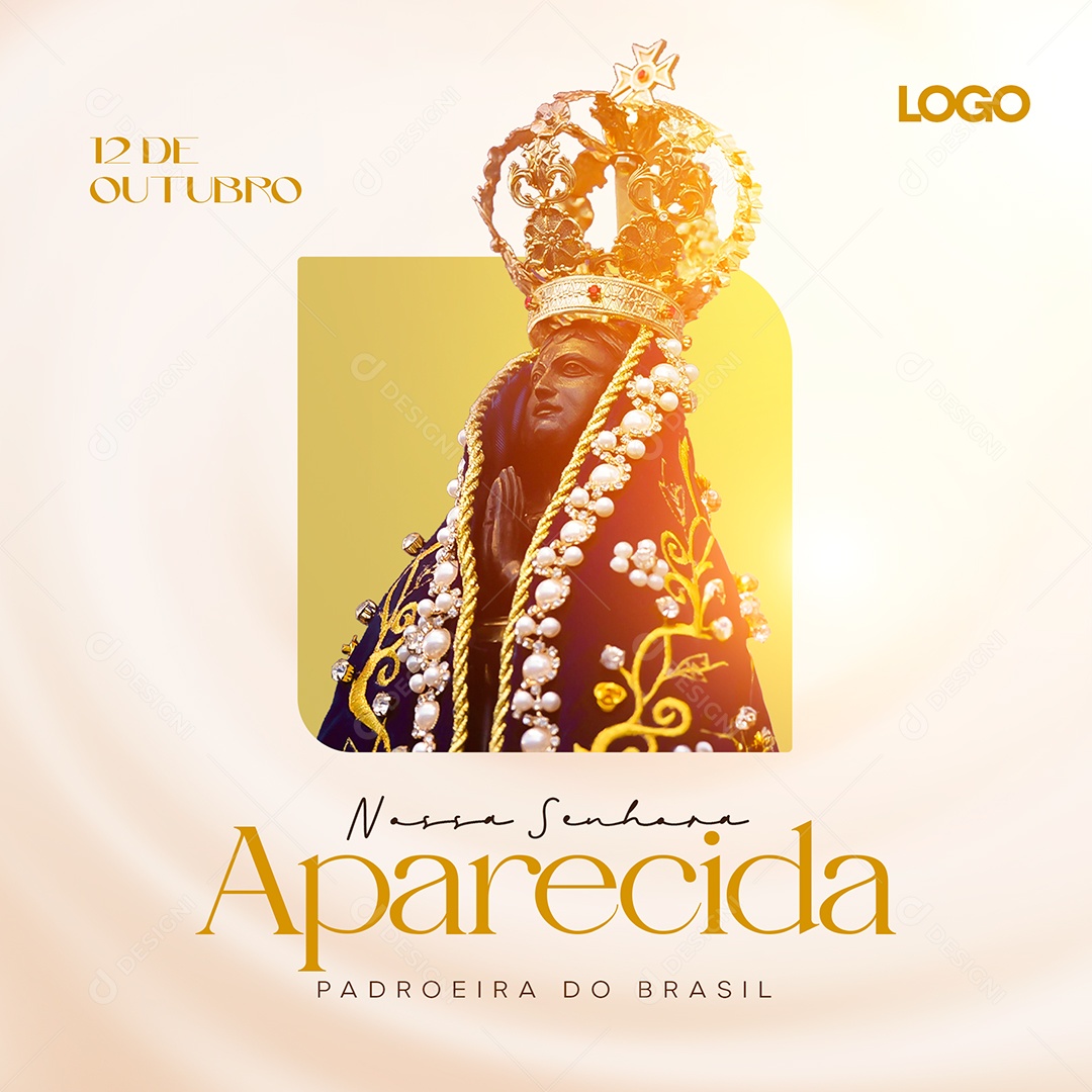 Social Media Dia de Nossa Senhora Aparecida Padroeira Do Brasil PSD Editável