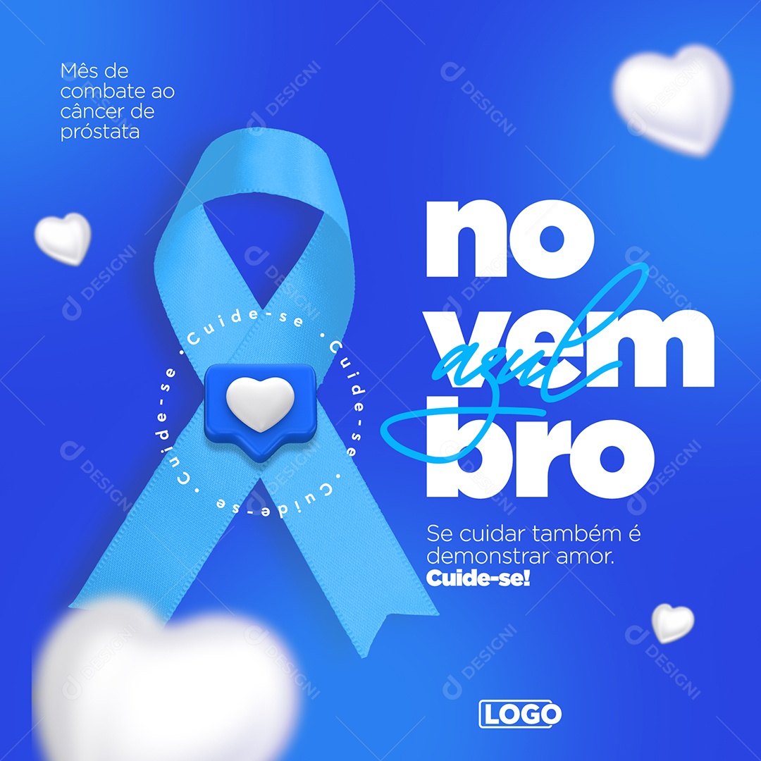Social Media Novembro Azul Câncer De Próstata PSD Editável