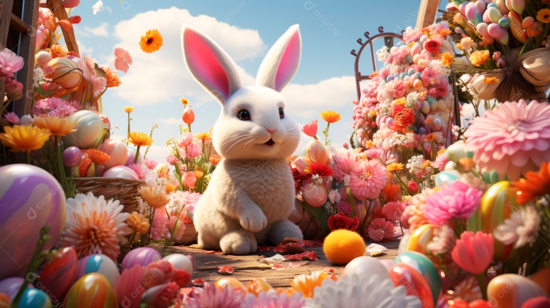 Páscoa ou dia da ressurreição de Jesus Cristo 31 de março AI generativa.