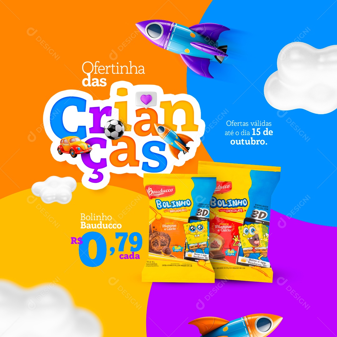 Ofertinha Das Crianças Social Media PSD Editável