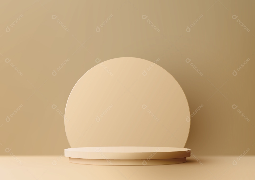 Modelo de Cenário de Pódio Minimalista Vetor EPS Editável