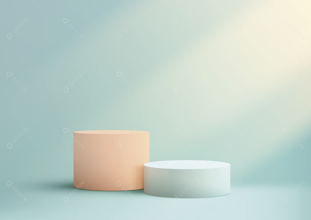 Modelo de Cenário de Pódio Minimalista Vetor EPS Editável