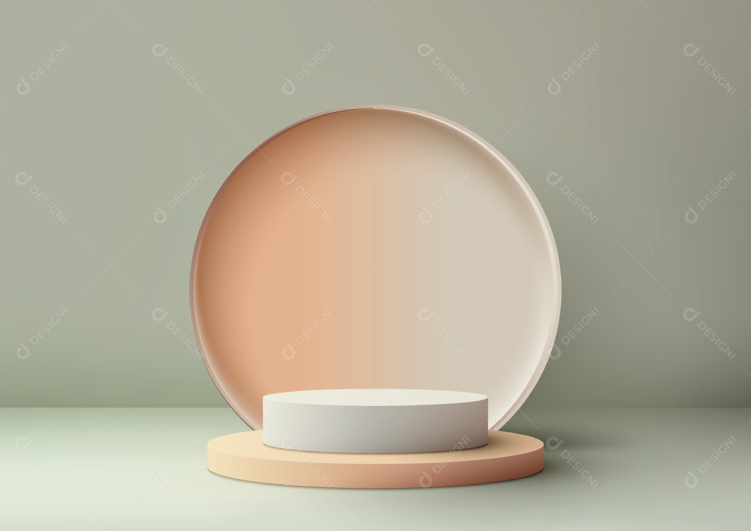 Modelo de Cenário de Pódio Minimalista Vetor EPS Editável