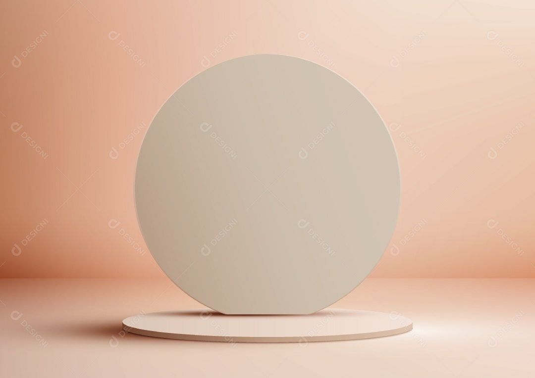 Modelo de Cenário de Pódio Minimalista Vetor EPS Editável