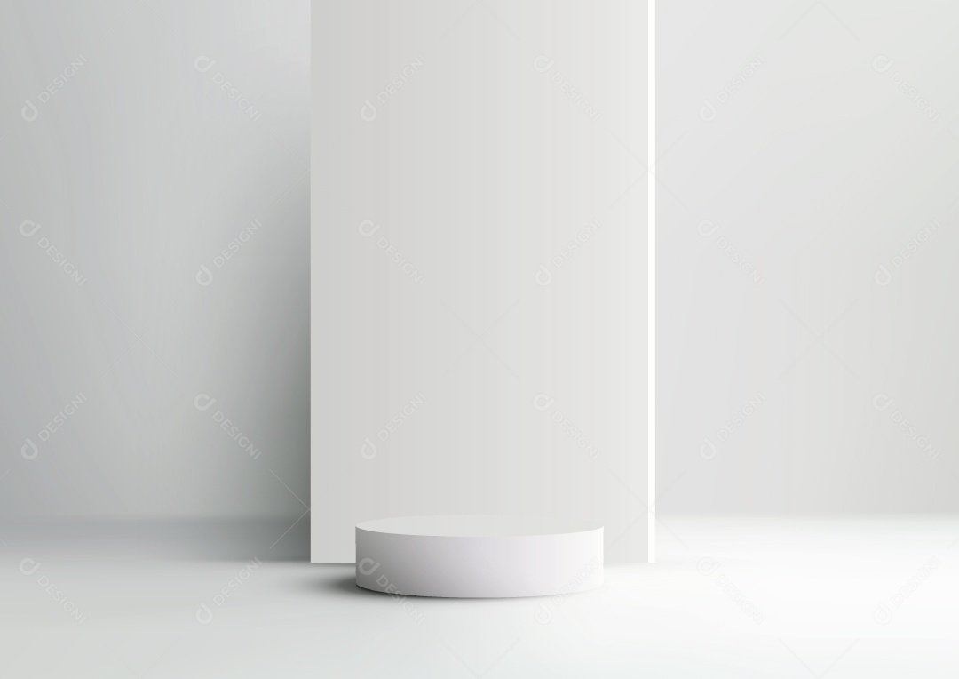 Modelo de Cenário de Pódio Minimalista Vetor EPS Editável