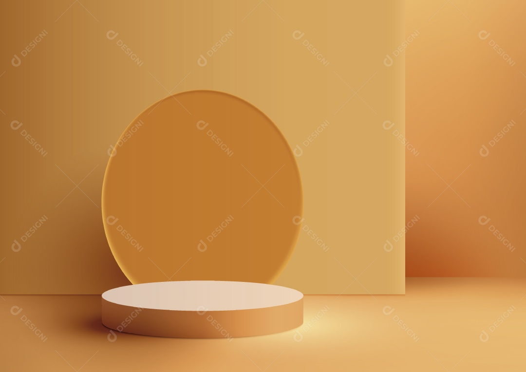 Modelo de Cenário de Pódio Minimalista Vetor EPS Editável