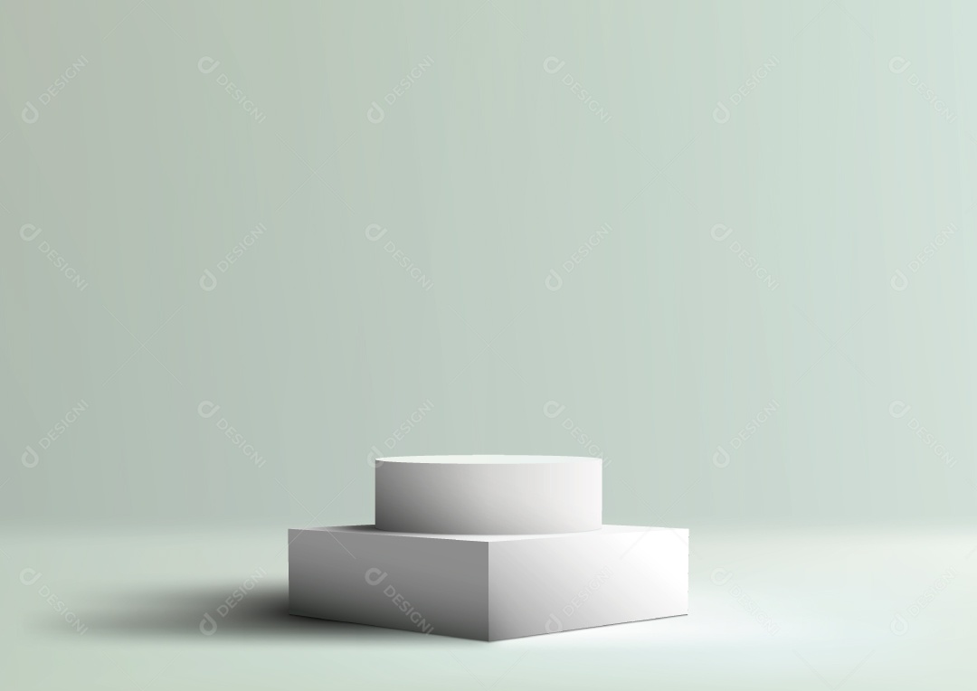 Modelo de Cenário de Pódio Minimalista Vetor EPS Editável