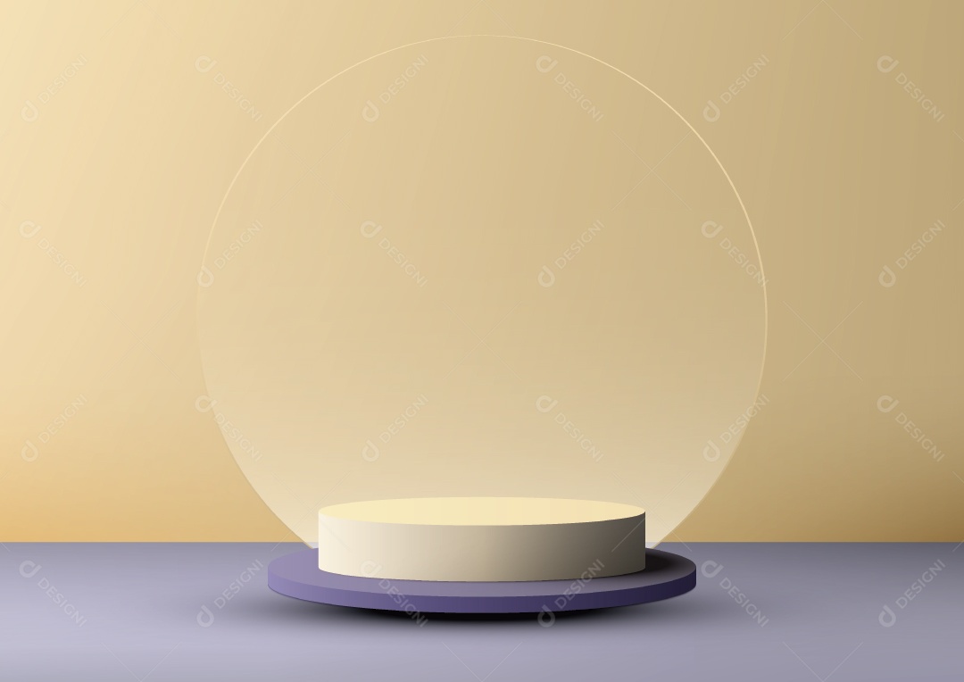 Modelo de Cenário de Pódio Minimalista Vetor EPS Editável