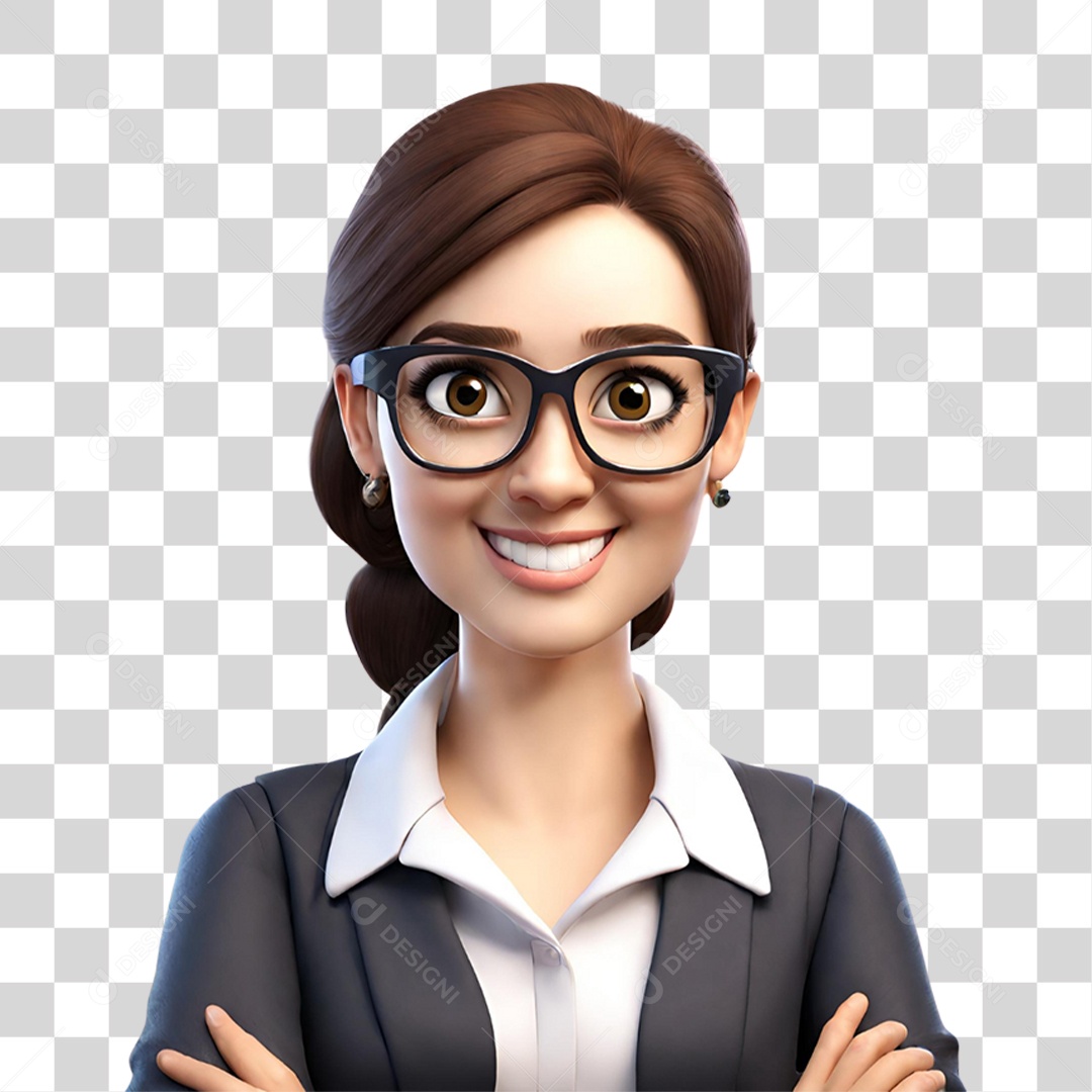 Professora Pronta Para dar Aula PNG Transparente