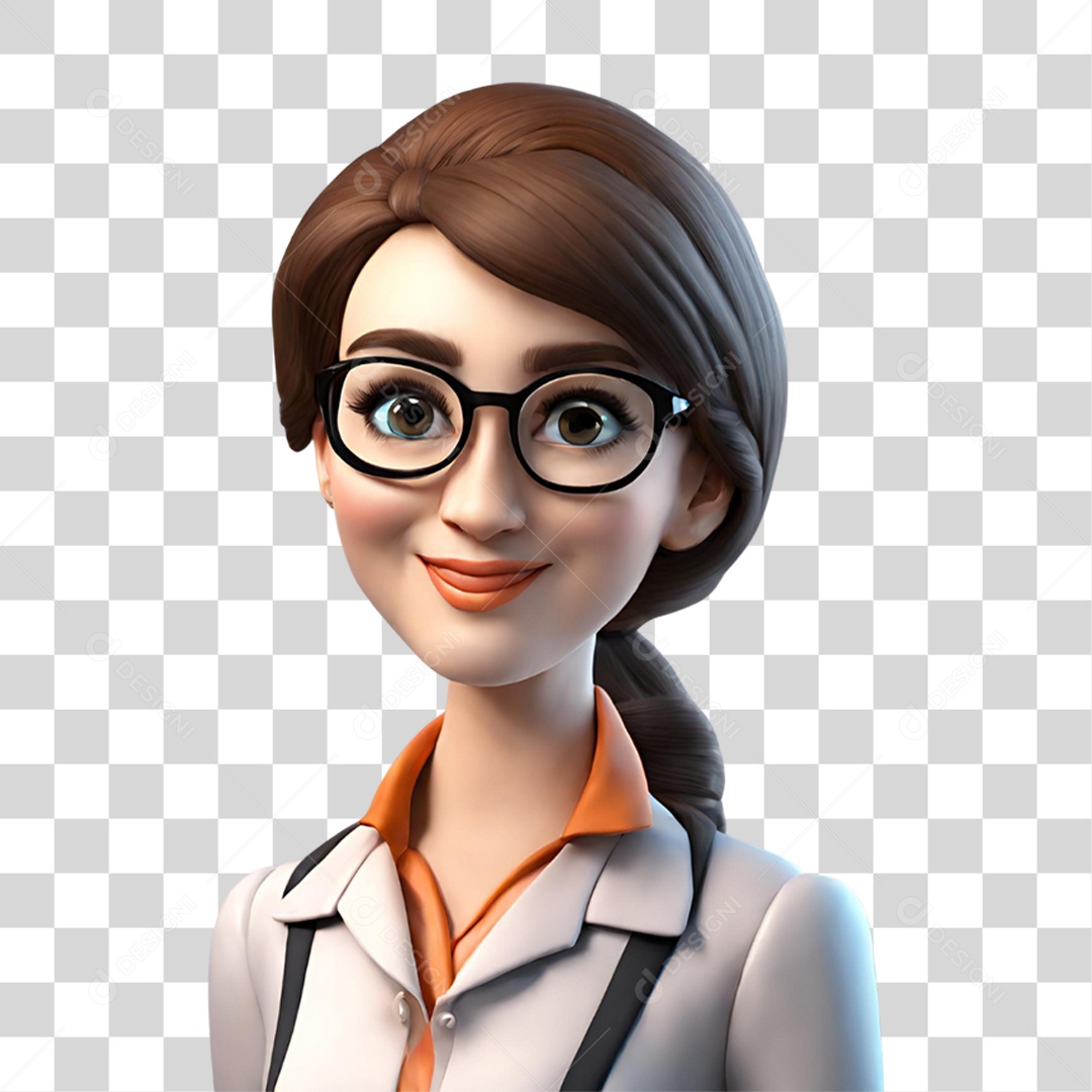 Professora Pronta Para dar Aula PNG Transparente