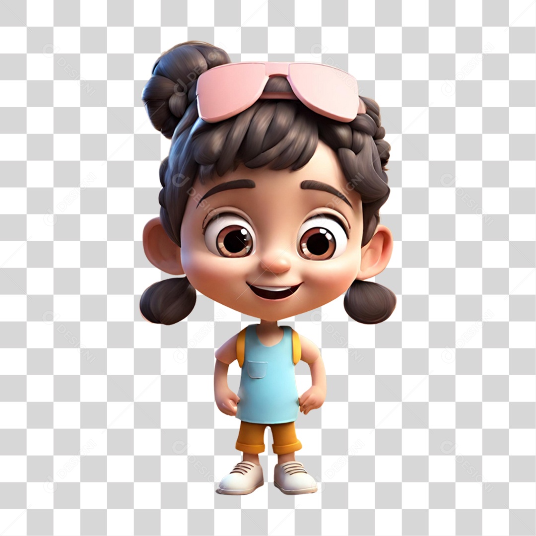 Menina Sorrindo PNG Transparente