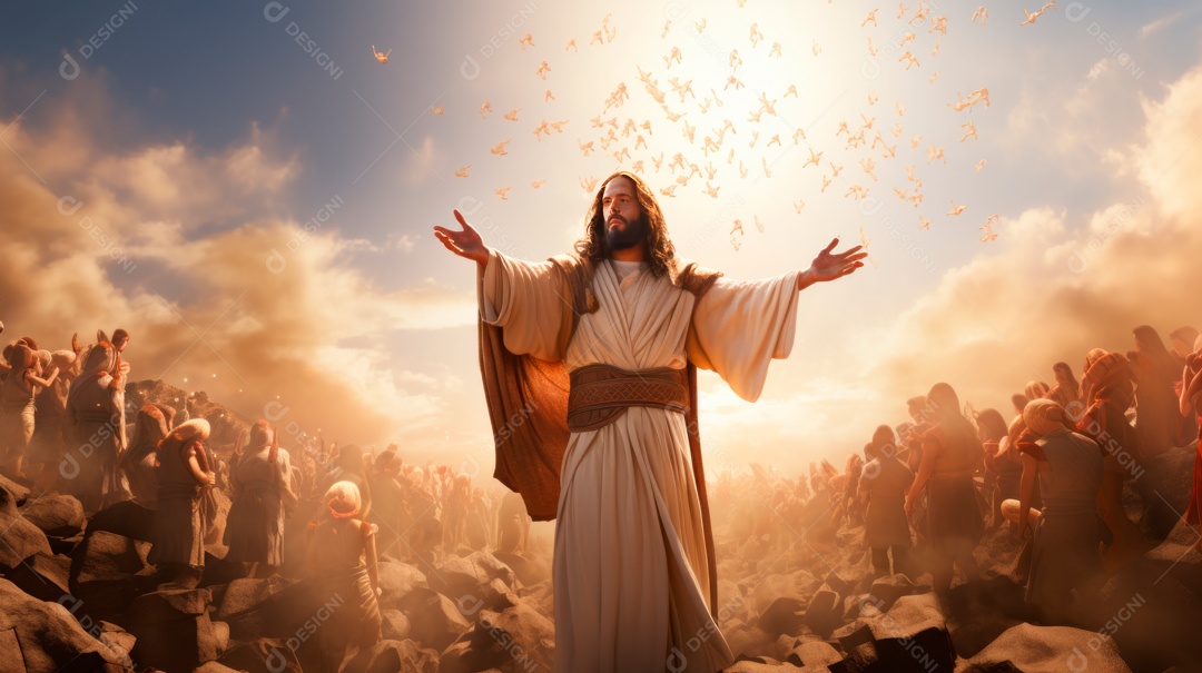 O dia da ressurreição de Jesus Cristo 31 de março AI generativa.