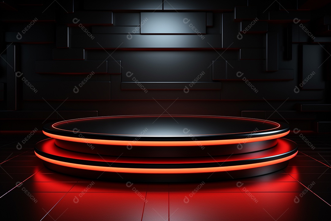 Imagem realista de fundo futurista iluminado por néon, ultra hd, design alto muito detalhado