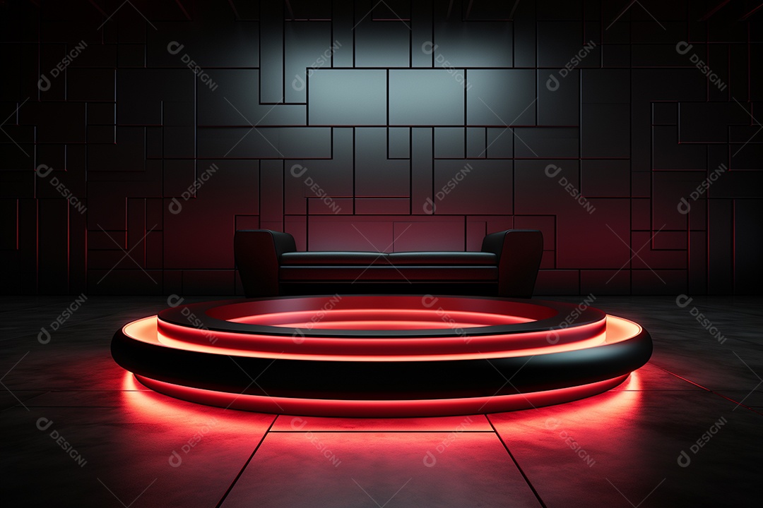 Imagem realista de fundo futurista iluminado por néon, ultra hd, design alto muito detalhado