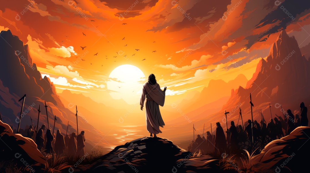 O dia da ressurreição de Jesus Cristo 31 de março AI generativa.