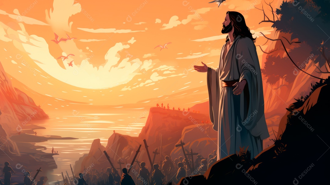 O dia da ressurreição de Jesus Cristo 31 de março AI generativa.