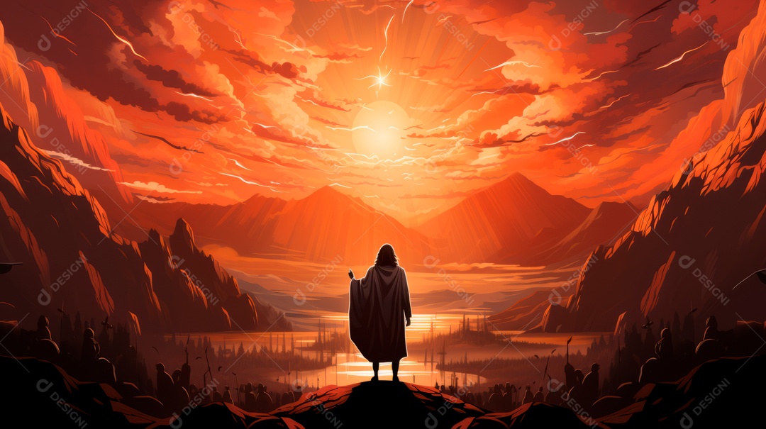 O dia da ressurreição de Jesus Cristo 31 de março AI generativa.