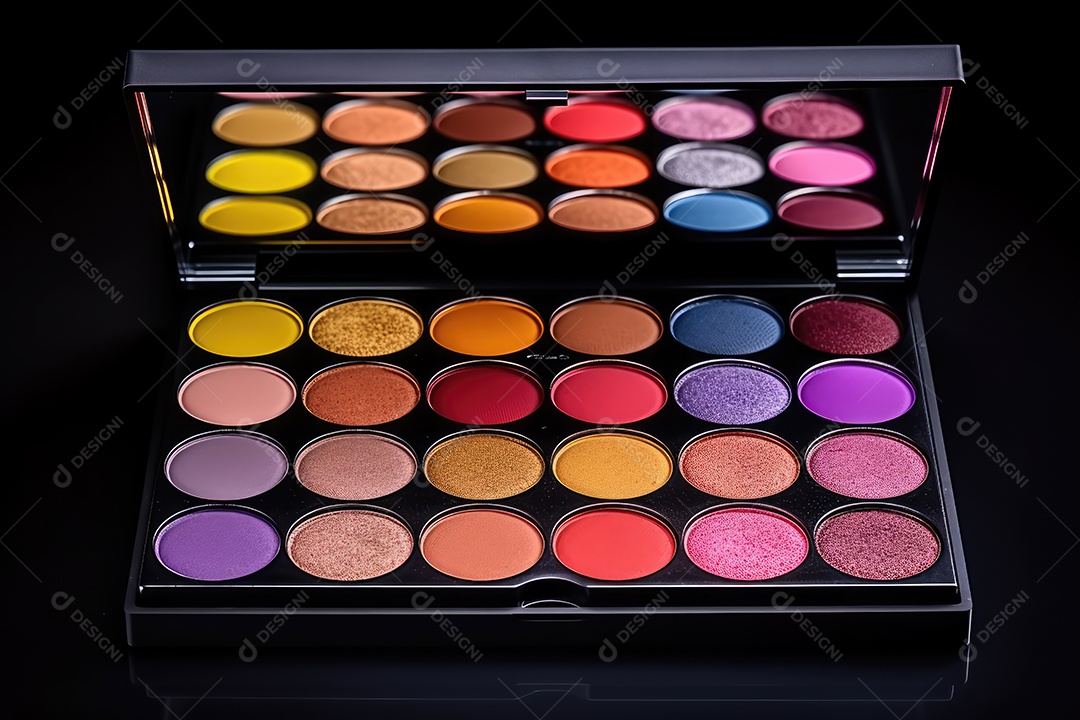 Estojo e conjunto de paleta de maquiagem profissional, cosméticos, pincéis, pincéis e esponjas