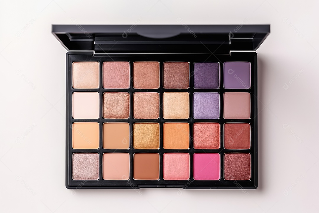 Estojo e conjunto de paleta de maquiagem profissional, cosméticos, pincéis, pincéis e esponjas