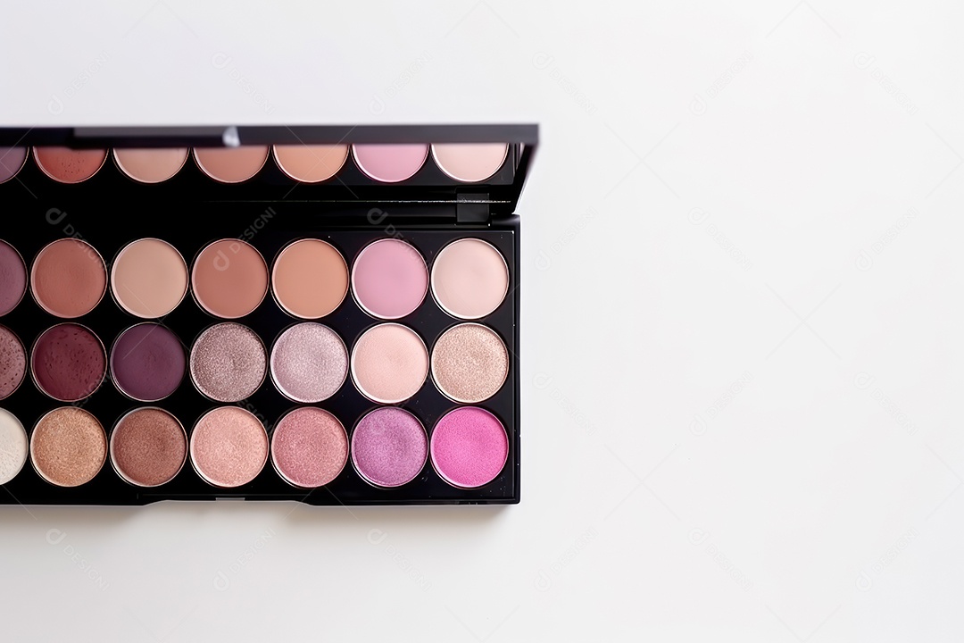 Estojo e conjunto de paleta de maquiagem profissional, cosméticos, pincéis, pincéis e esponjas