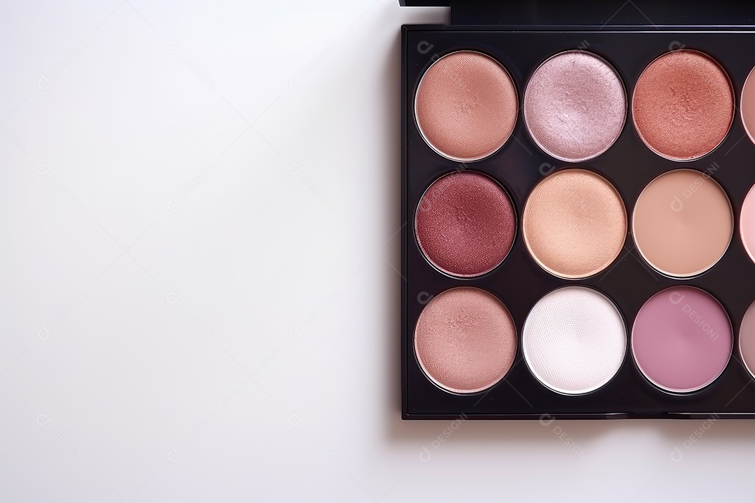 Estojo e conjunto de paleta de maquiagem profissional, cosméticos, pincéis, pincéis e esponjas