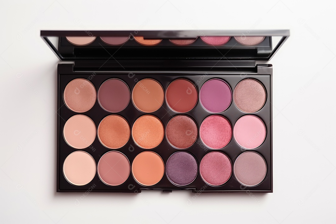 Estojo e conjunto de paleta de maquiagem profissional, cosméticos, pincéis, pincéis e esponjas