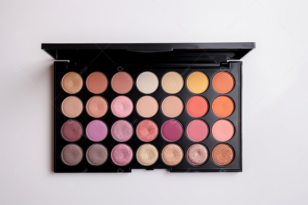 Estojo e conjunto de paleta de maquiagem profissional, cosméticos, pincéis, pincéis e esponjas