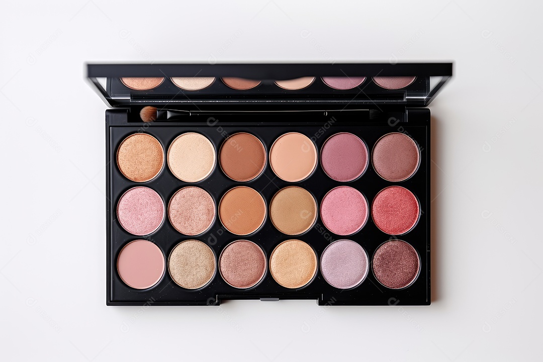 Estojo e conjunto de paleta de maquiagem profissional, cosméticos, pincéis, pincéis e esponjas