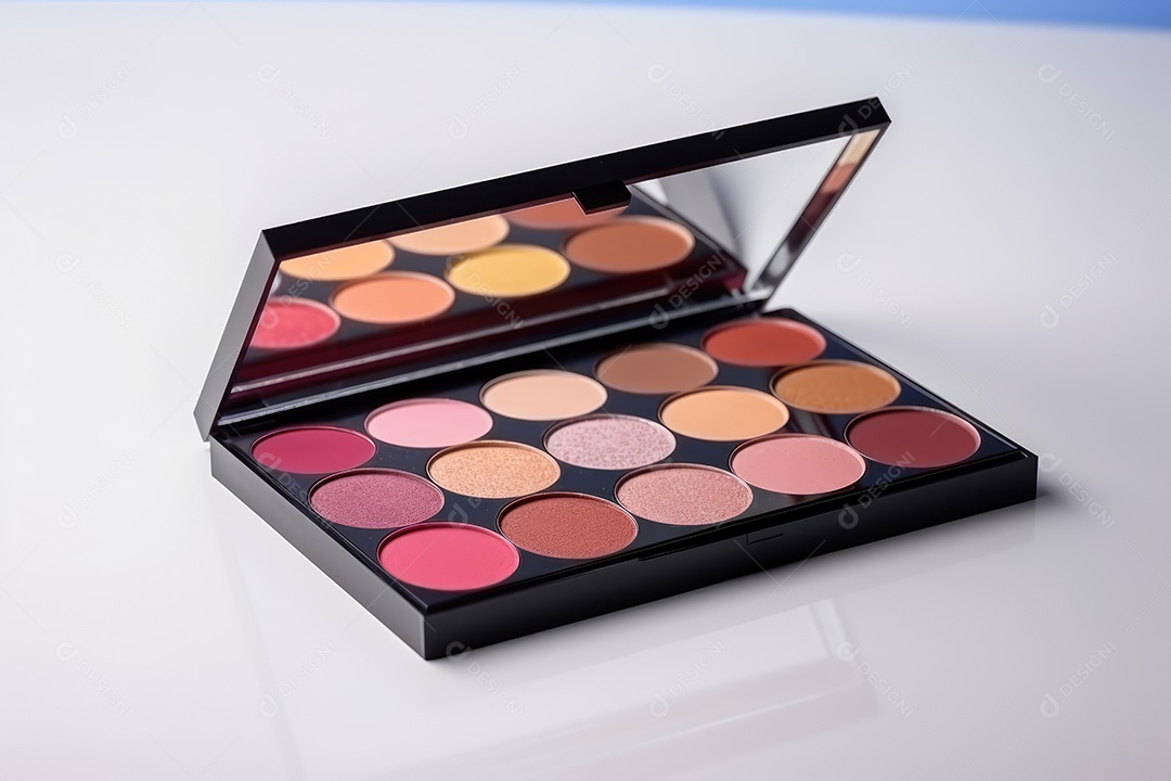 Estojo e conjunto de paleta de maquiagem profissional, cosméticos, pincéis, pincéis e esponjas