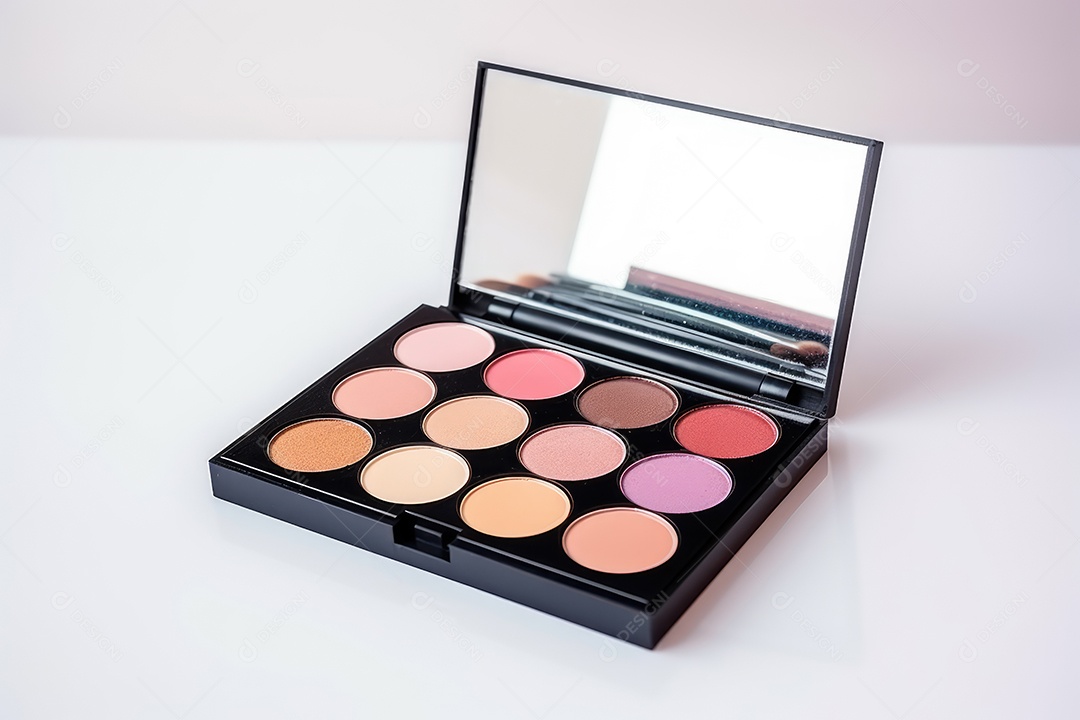 Estojo e conjunto de paleta de maquiagem profissional, cosméticos, pincéis, pincéis e esponjas